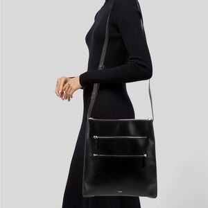 Vince Zip Line Leather Crossbody